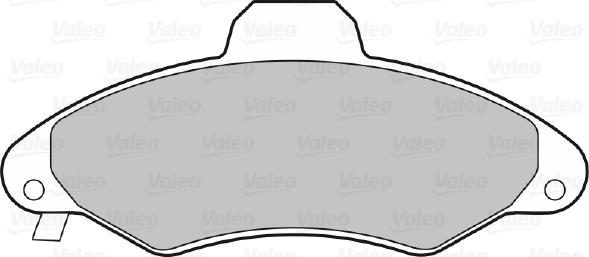 Valeo 598399 - Bremžu uzliku kompl., Disku bremzes www.autospares.lv