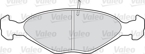 Valeo 598390 - Bremžu uzliku kompl., Disku bremzes www.autospares.lv