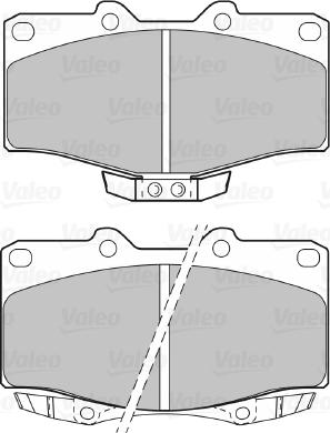 Valeo 598393 - Bremžu uzliku kompl., Disku bremzes www.autospares.lv