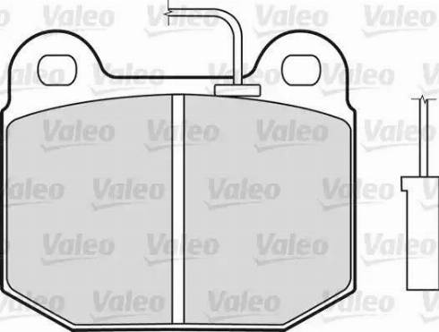 Valeo 598349 - Bremžu uzliku kompl., Disku bremzes www.autospares.lv