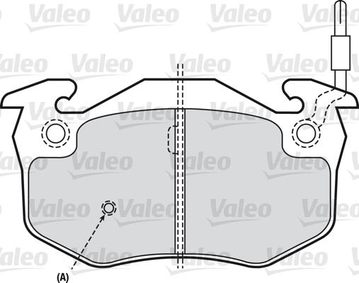 Valeo 598346 - Bremžu uzliku kompl., Disku bremzes www.autospares.lv