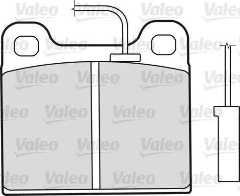 Valeo 598350 - Brake Pad Set, disc brake www.autospares.lv