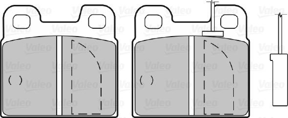 Valeo 598351 - Brake Pad Set, disc brake www.autospares.lv