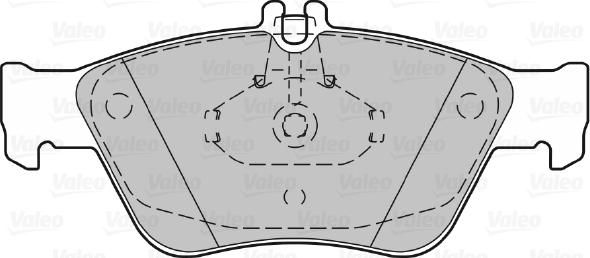 Valeo 598357 - Bremžu uzliku kompl., Disku bremzes www.autospares.lv