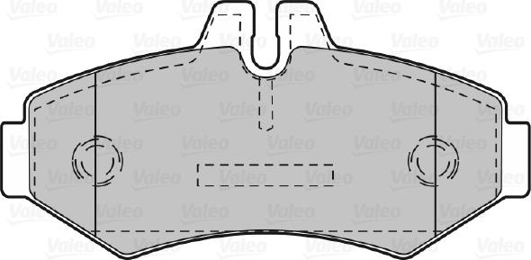 Valeo 598300 - Тормозные колодки, дисковые, комплект www.autospares.lv