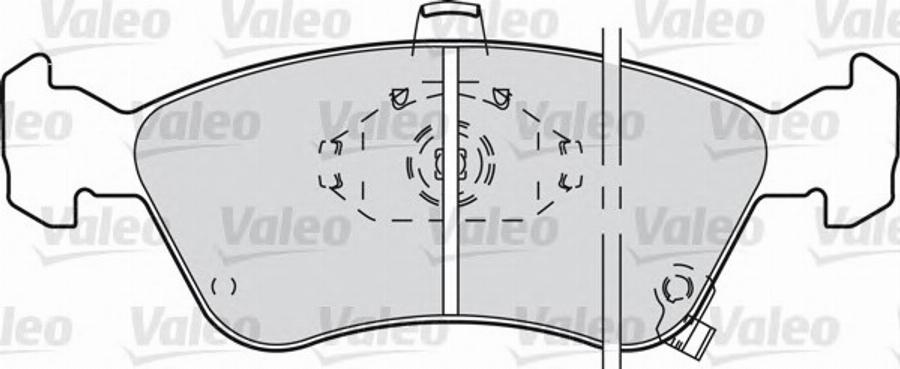 Valeo 598307 - Bremžu uzliku kompl., Disku bremzes www.autospares.lv