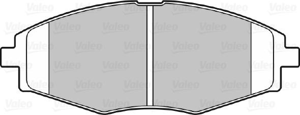 Valeo 598316 - Bremžu uzliku kompl., Disku bremzes www.autospares.lv