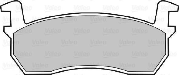 Valeo 598384 - Bremžu uzliku kompl., Disku bremzes www.autospares.lv