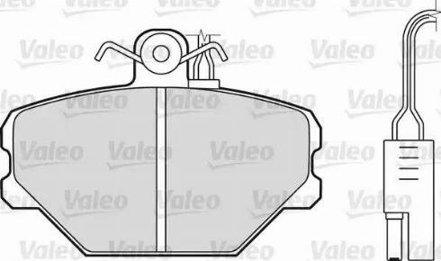 Valeo 598336 - Brake Pad Set, disc brake www.autospares.lv