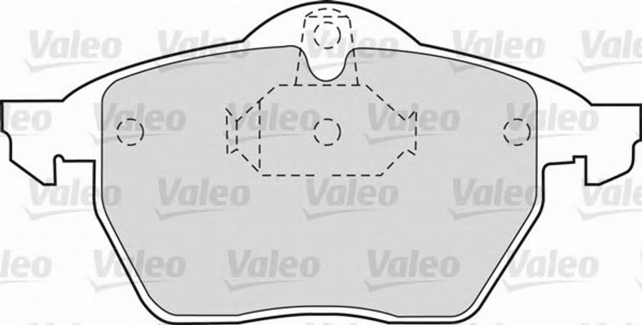 Valeo 598321 - Тормозные колодки, дисковые, комплект www.autospares.lv