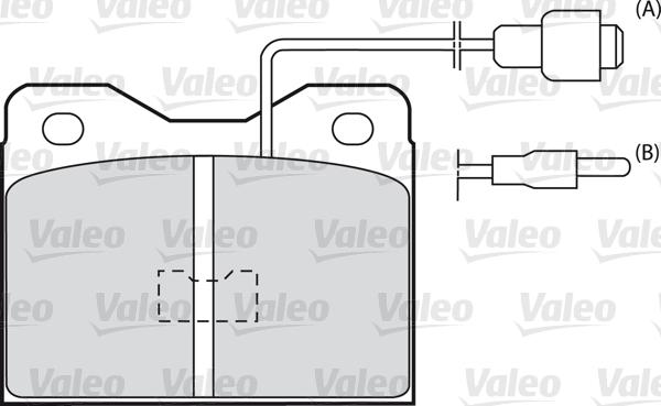 Valeo 598375 - Тормозные колодки, дисковые, комплект www.autospares.lv