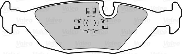 Valeo 598291 - Bremžu uzliku kompl., Disku bremzes www.autospares.lv