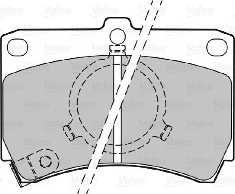 Valeo 598293 - Bremžu uzliku kompl., Disku bremzes www.autospares.lv