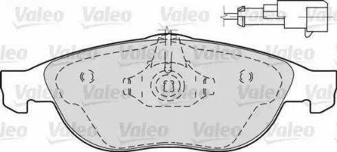 Valeo 598297 - Bremžu uzliku kompl., Disku bremzes autospares.lv