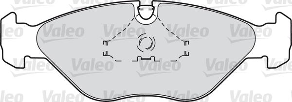 Valeo 598269 - Brake Pad Set, disc brake www.autospares.lv