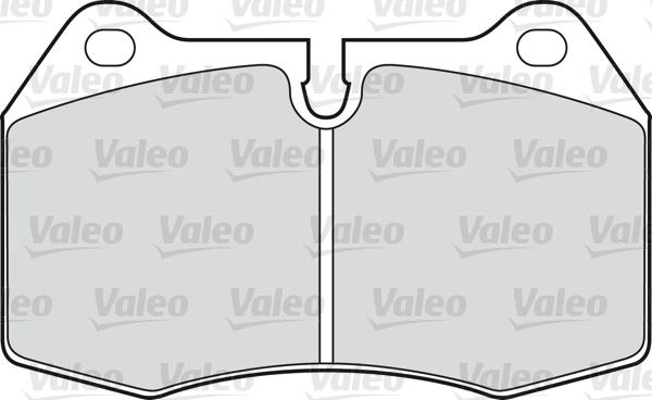 Valeo 598260 - Bremžu uzliku kompl., Disku bremzes www.autospares.lv