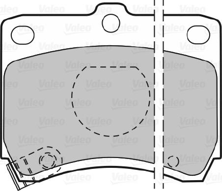 Valeo 598268 - Bremžu uzliku kompl., Disku bremzes www.autospares.lv