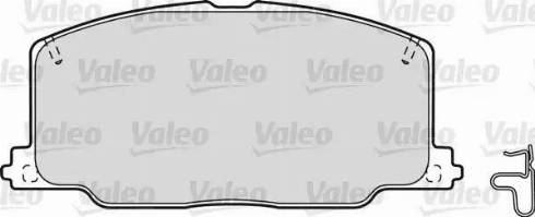 Valeo 598267 - Тормозные колодки, дисковые, комплект www.autospares.lv