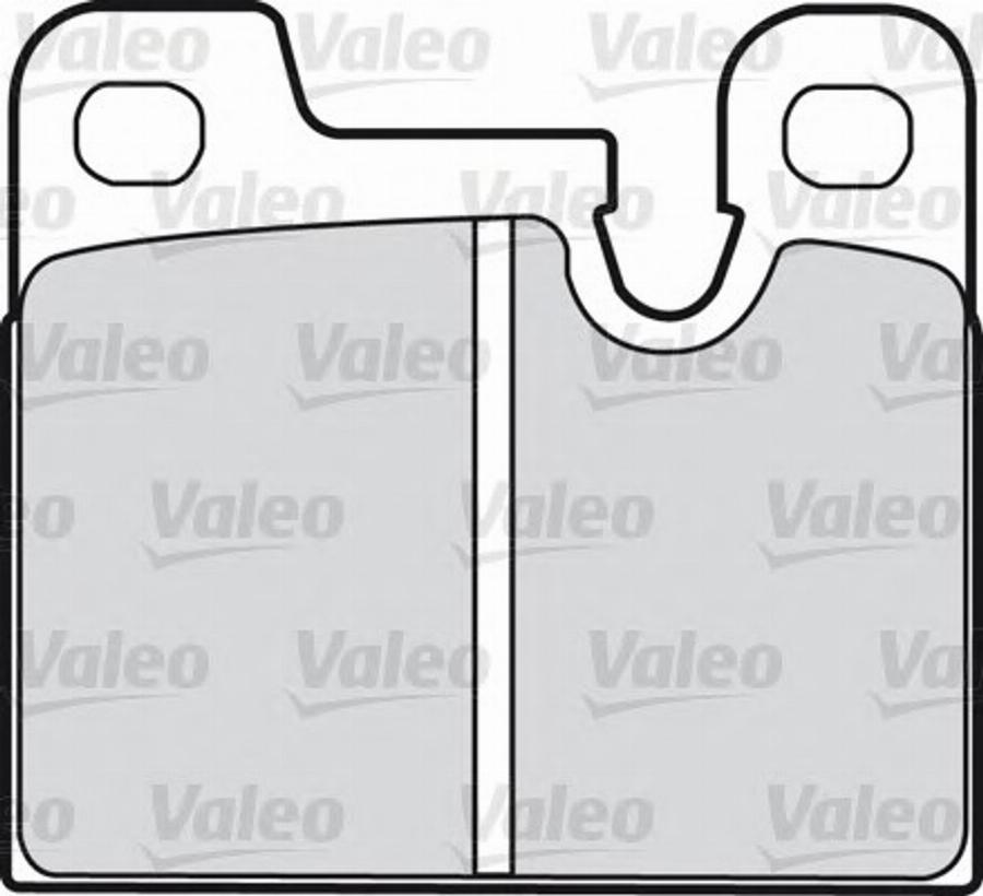 Valeo 598202 - Brake Pad Set, disc brake www.autospares.lv