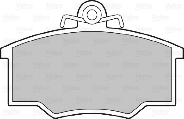 Valeo 598214 - Brake Pad Set, disc brake www.autospares.lv