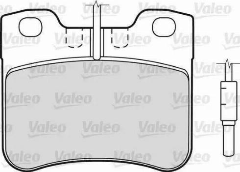 Valeo 598287 - Bremžu uzliku kompl., Disku bremzes www.autospares.lv