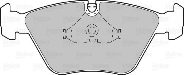 Valeo 598440 - Тормозные колодки, дисковые, комплект www.autospares.lv