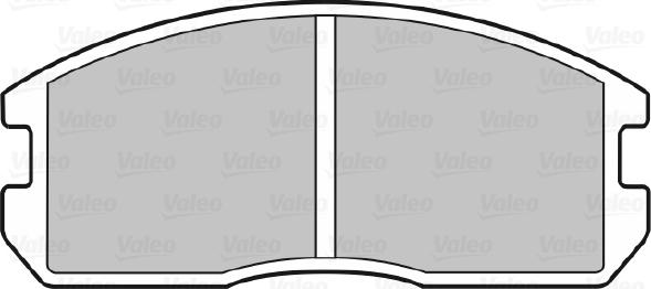 Valeo 598224 - Bremžu uzliku kompl., Disku bremzes www.autospares.lv