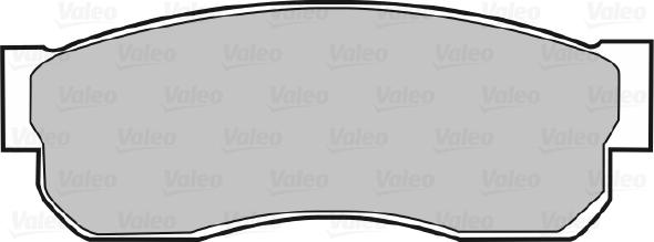 Valeo 598278 - Bremžu uzliku kompl., Disku bremzes www.autospares.lv