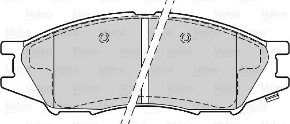 Valeo 598747 - Тормозные колодки, дисковые, комплект www.autospares.lv