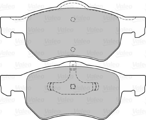 Valeo 598756 - Bremžu uzliku kompl., Disku bremzes autospares.lv