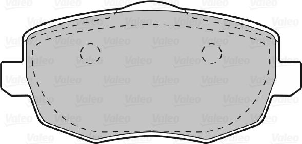 Valeo 598761 - Bremžu uzliku kompl., Disku bremzes www.autospares.lv