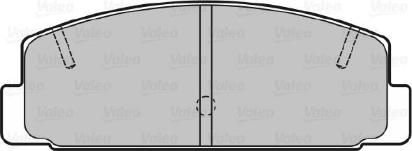 Valeo 598780 - Bremžu uzliku kompl., Disku bremzes www.autospares.lv