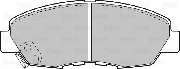 Valeo 598788 - Тормозные колодки, дисковые, комплект www.autospares.lv