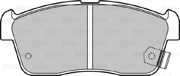 Valeo 670733 - Bremžu uzliku kompl., Disku bremzes www.autospares.lv