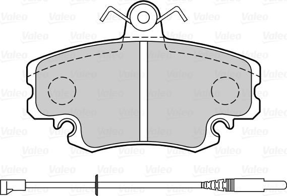 Valeo 598775 - Bremžu uzliku kompl., Disku bremzes www.autospares.lv