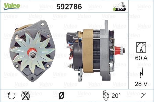 Valeo 592786 - Alternator www.autospares.lv