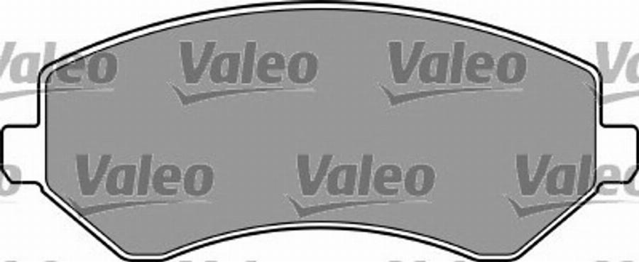 Valeo 597408 - Bremžu uzliku kompl., Disku bremzes www.autospares.lv