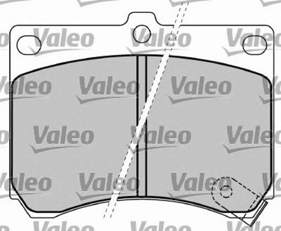 Valeo 597417 - Bremžu uzliku kompl., Disku bremzes www.autospares.lv