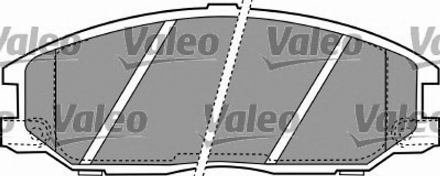 Valeo 597434 - Bremžu uzliku kompl., Disku bremzes www.autospares.lv