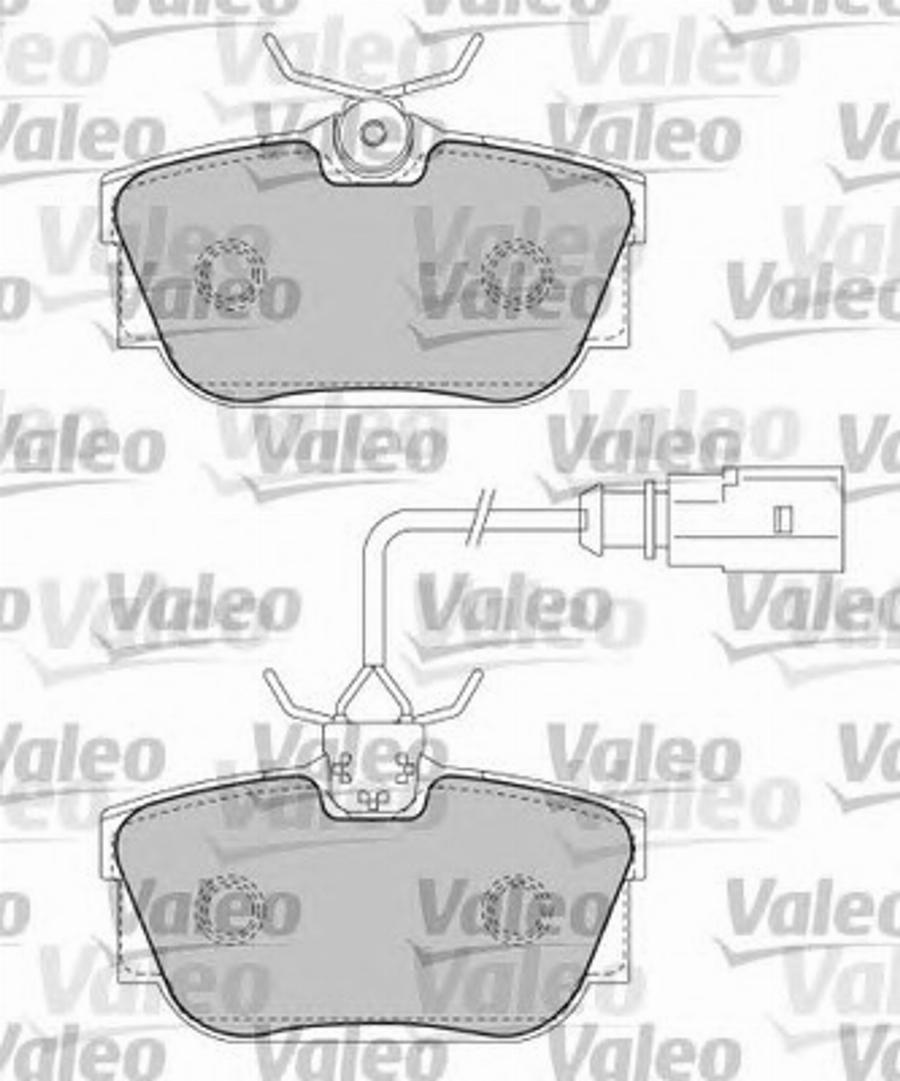 Valeo 597436 - Brake Pad Set, disc brake www.autospares.lv