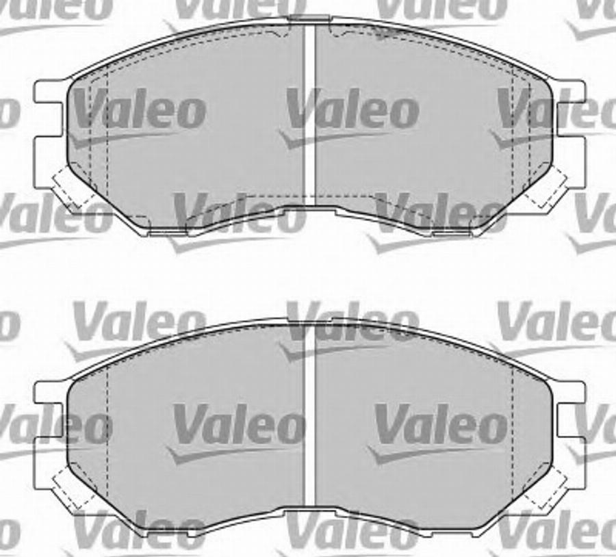 Valeo 597476 - Brake Pad Set, disc brake www.autospares.lv