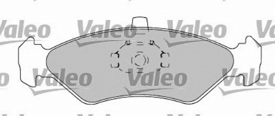 Valeo 597567 - Тормозные колодки, дисковые, комплект www.autospares.lv