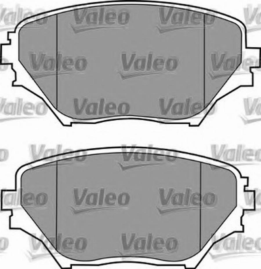 Valeo 597517 - Brake Pad Set, disc brake www.autospares.lv