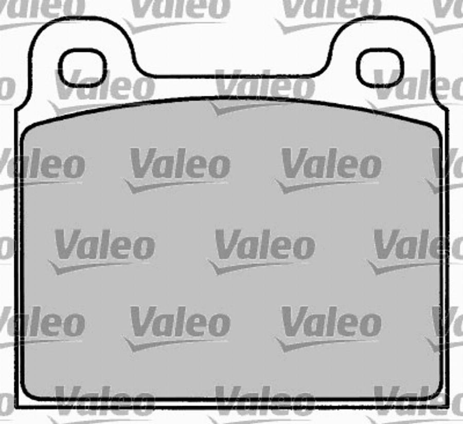 Valeo 597001 - Bremžu uzliku kompl., Disku bremzes www.autospares.lv