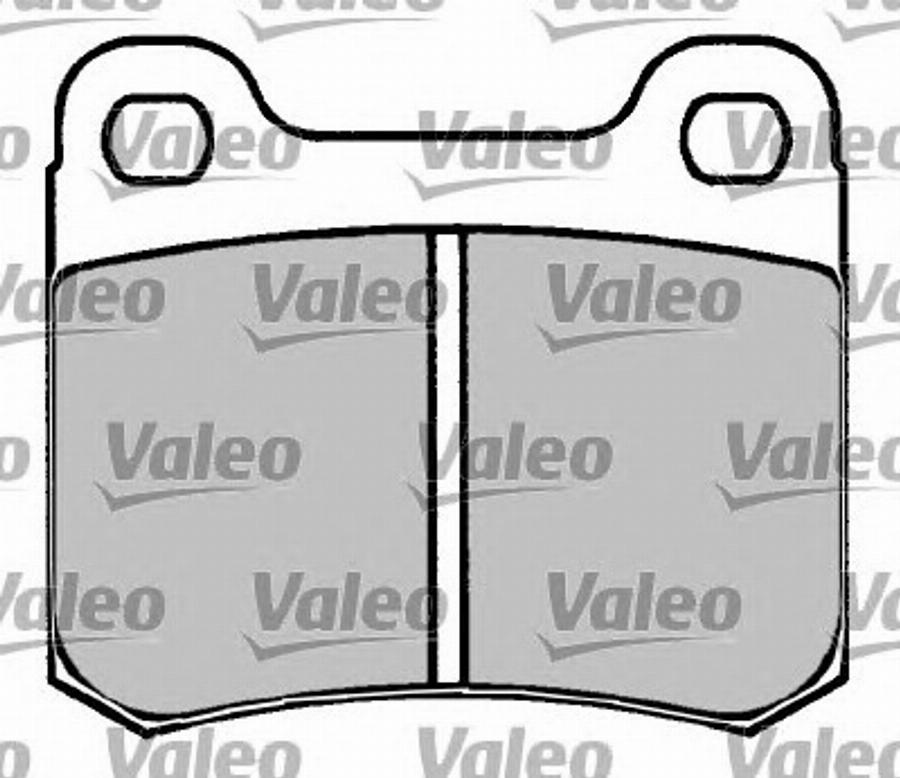 Valeo 597014 - Brake Pad Set, disc brake www.autospares.lv