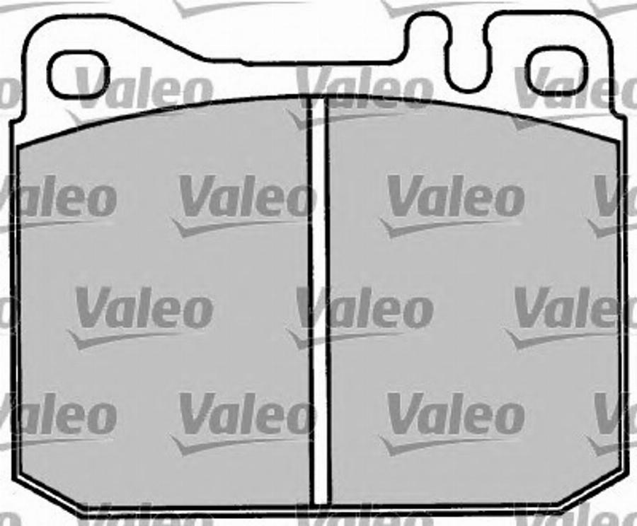 Valeo 597010 - Bremžu uzliku kompl., Disku bremzes www.autospares.lv