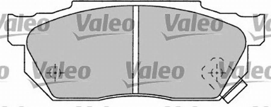 Valeo 597022 - Brake Pad Set, disc brake www.autospares.lv