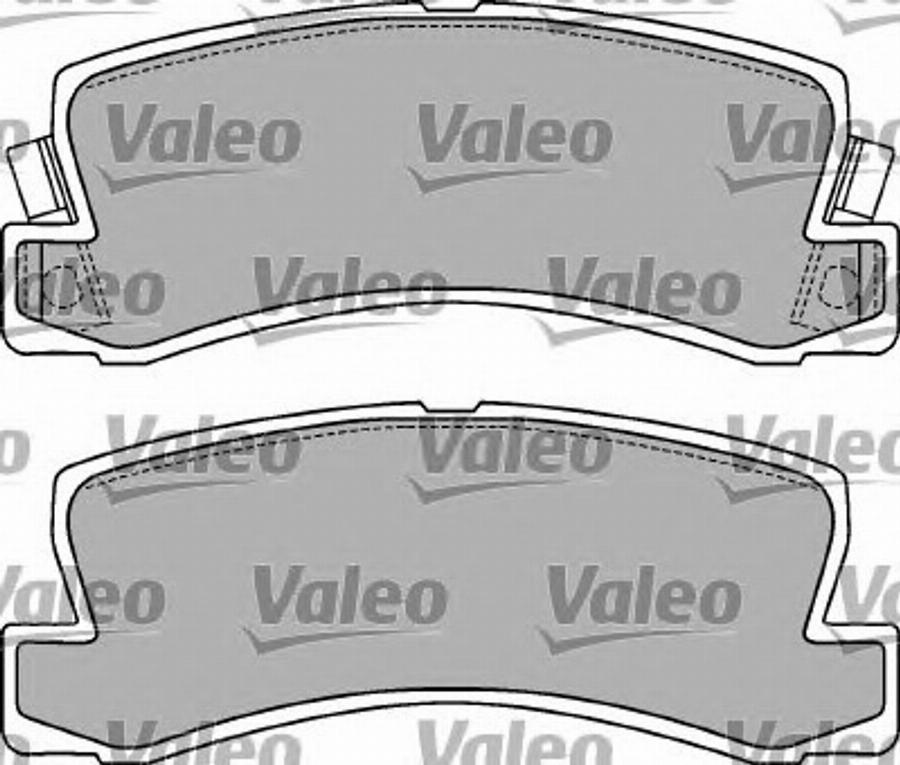 Valeo 597198 - Тормозные колодки, дисковые, комплект www.autospares.lv