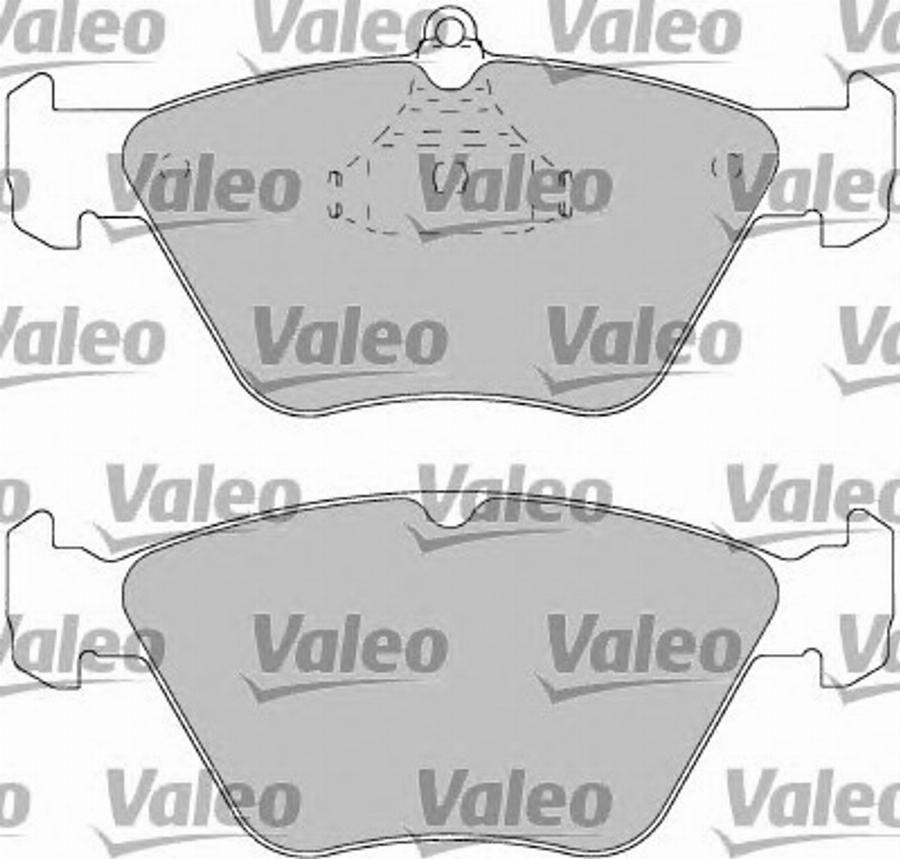 Valeo 597197 - Bremžu uzliku kompl., Disku bremzes www.autospares.lv