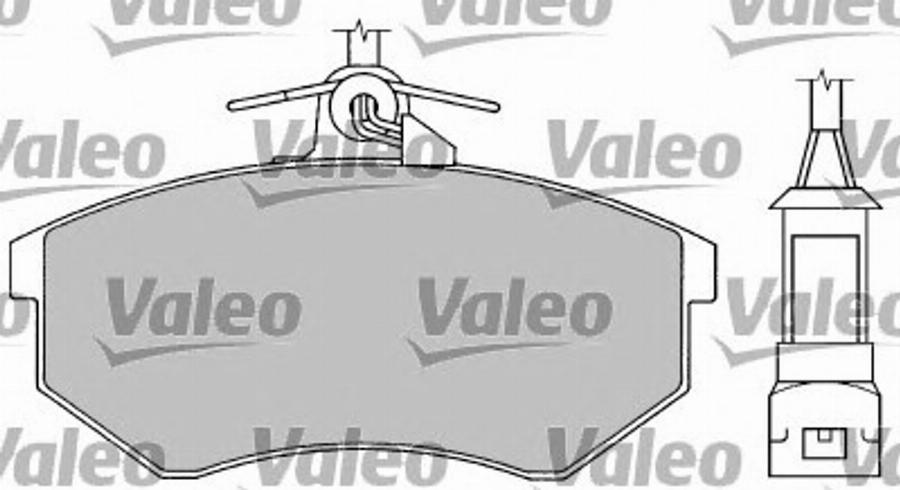 Valeo 597143 - Brake Pad Set, disc brake www.autospares.lv